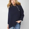 Button Wrap Poncho*White House Black Market New