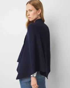 Button Wrap Poncho*White House Black Market New