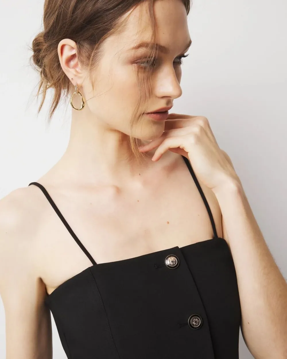 Buttoned Bustier*White House Black Market Fashion