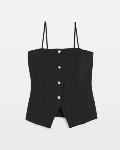 Buttoned Bustier*White House Black Market Fashion