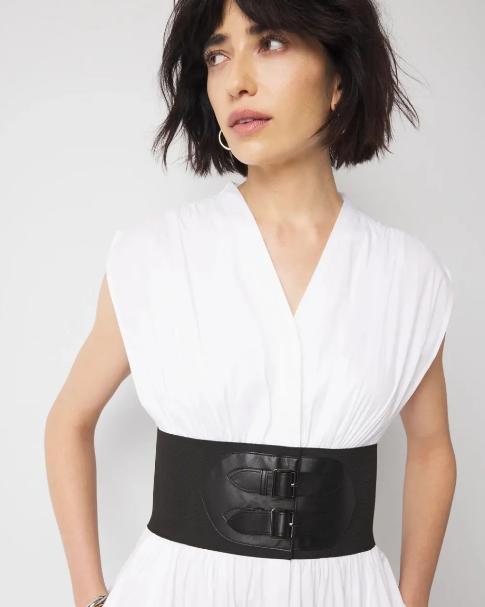 Cap Sleeve Belted Midi Dress*White House Black Market Discount