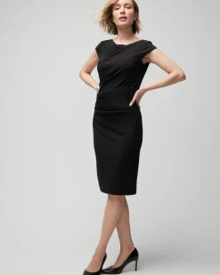 Cap Sleeve Draped Sheath Dress*White House Black Market Discount
