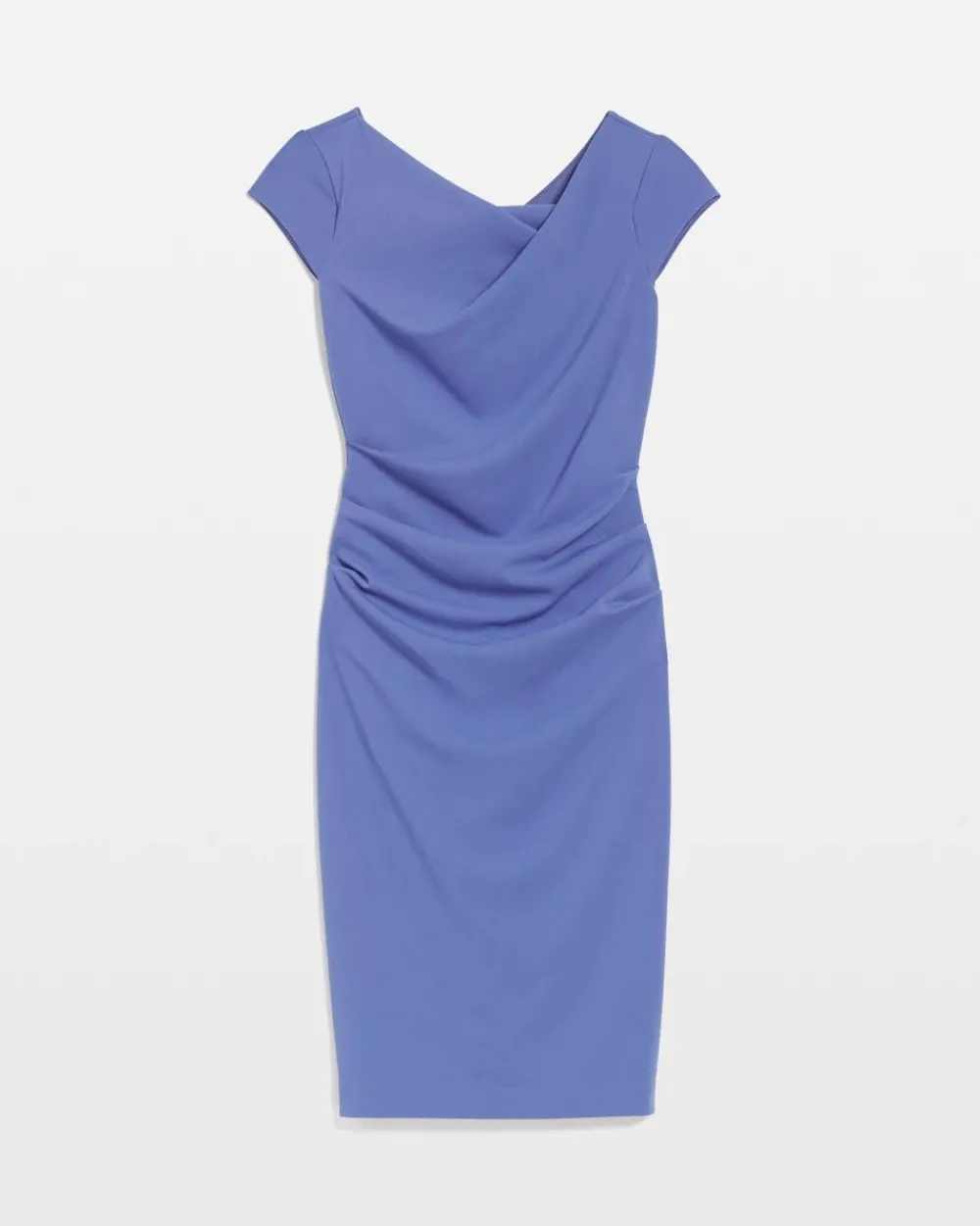 Cap Sleeve Draped Sheath Dress*White House Black Market Clearance