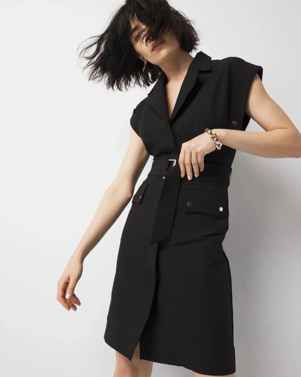 Cargo Shirt Dress*White House Black Market Hot