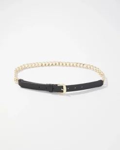 Chain Leather Pant Belt*White House Black Market Sale