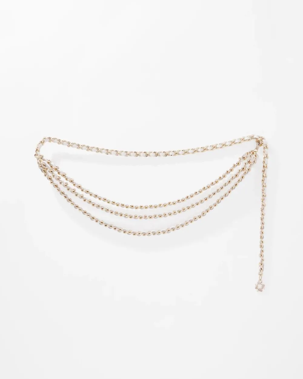 Chain Woven Leather Belt*White House Black Market New