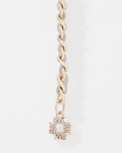 Chain Woven Leather Belt*White House Black Market New
