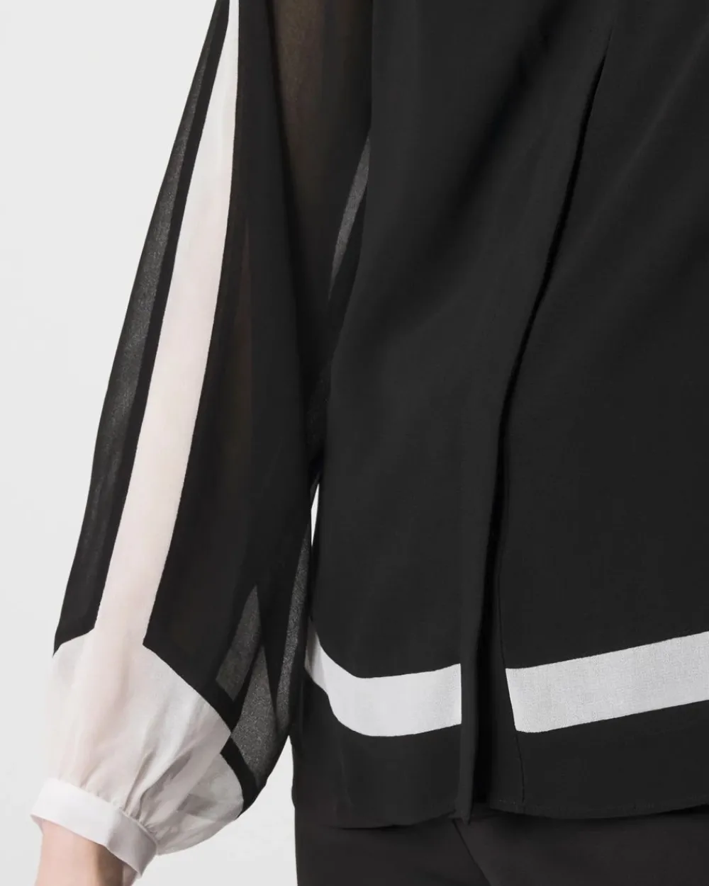 Chiffon Colorblock Blouse*White House Black Market Fashion