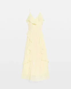 Chiffon Ruffle Slip Dress*White House Black Market Online