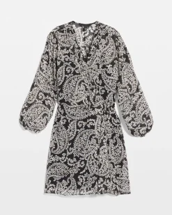 Chiffon Surplice Mini Dress*White House Black Market Online