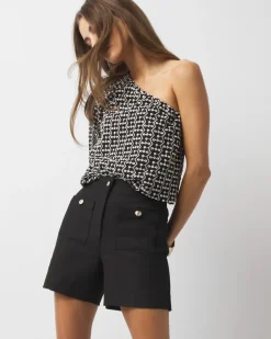 Comfort Stretch Patch Pocket Shorts*White House Black Market Sale