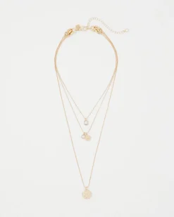 Convertible Quilted Pendant Necklace*White House Black Market Outlet