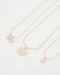 Convertible Quilted Pendant Necklace*White House Black Market Outlet