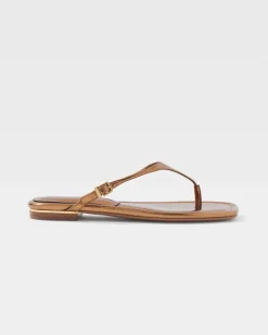Copper Metallic Heel Sandal*White House Black Market New