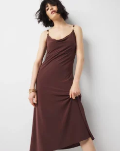 Cowl Neck Slip Dress*White House Black Market Outlet