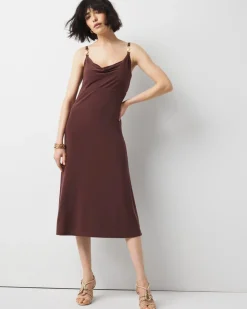 Cowl Neck Slip Dress*White House Black Market Outlet