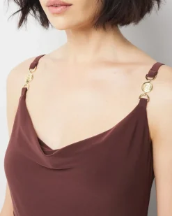 Cowl Neck Slip Dress*White House Black Market Outlet