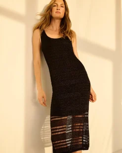Crocheted Lurex Tank Dress*White House Black Market Outlet
