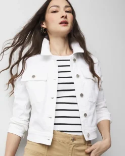 Cropped Denim Jacket*White House Black Market Hot