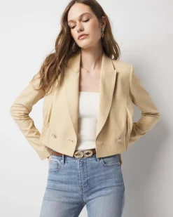Cropped Double-Breasted Jacket*White House Black Market Outlet
