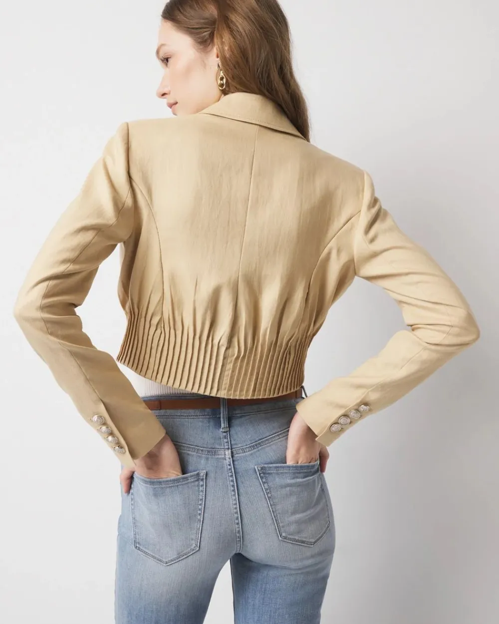 Cropped Double-Breasted Jacket*White House Black Market Outlet