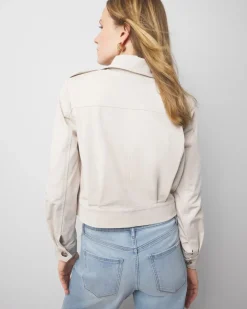 Cropped Utility Jacket*White House Black Market Sale