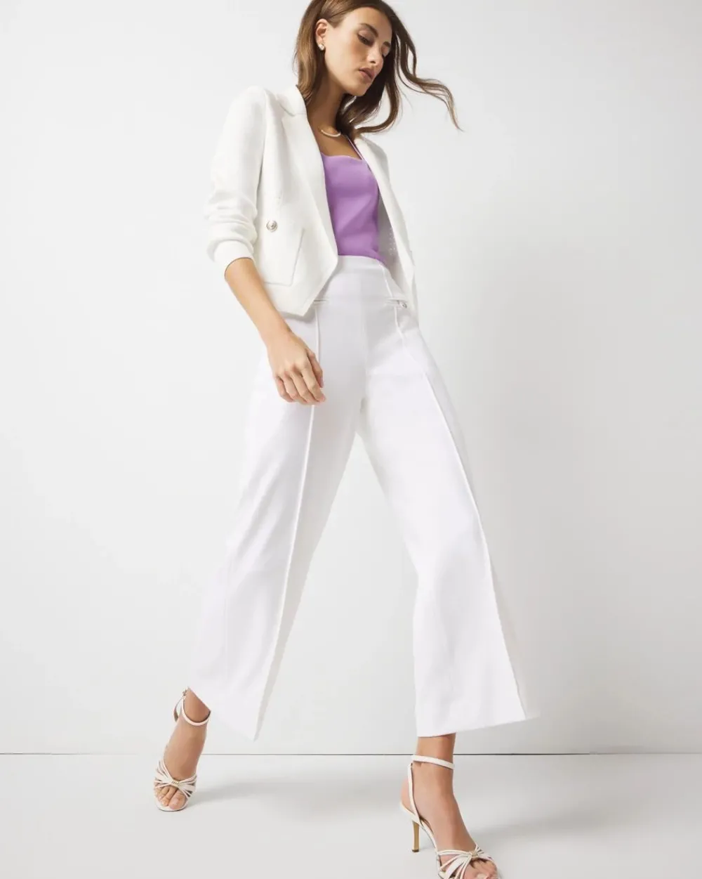 Cropped Wide Leg Pant*White House Black Market Fashion