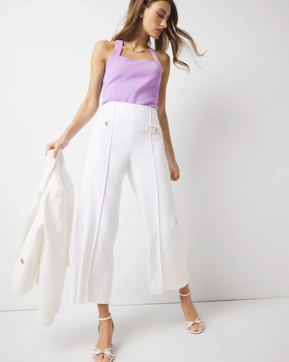 Cropped Wide Leg Pant*White House Black Market Fashion