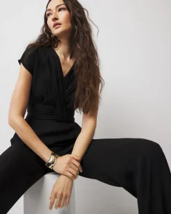 Crossover-Front Jumpsuit*White House Black Market Sale