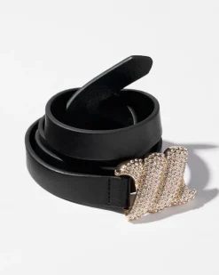 Crystal Buckle Pant Belt*White House Black Market Clearance