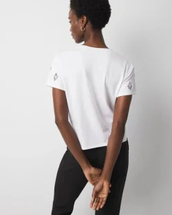 Crystal Embellished Tee*White House Black Market Clearance