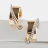 Crystal Pave Huggie Earrings*White House Black Market Online