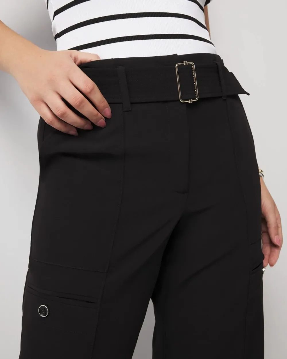 Curvy Belted Utility Wide Leg Pant*White House Black Market Outlet
