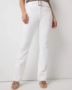 Curvy Extra High-Rise Belted Skinny Flare Jean*White House Black Market Online