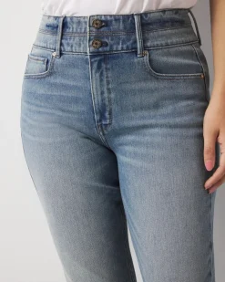 Curvy Extra High-Rise Double Waistband Slim Ankle Jeans*White House Black Market Fashion
