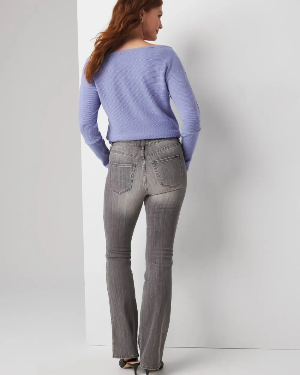 Curvy High-Rise Skinny Flare Jeans*White House Black Market New