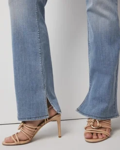 Curvy High-Rise Slit Hem Bootcut Jean*White House Black Market Clearance