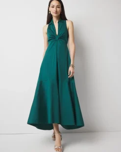 Cut-Out Collared Dress*White House Black Market New