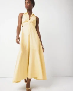 Cut-Out Collared Dress*White House Black Market Online