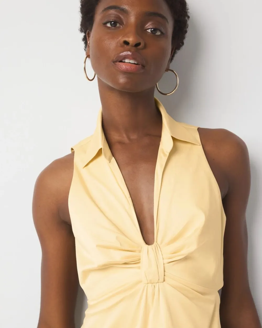 Cut-Out Collared Dress*White House Black Market Online