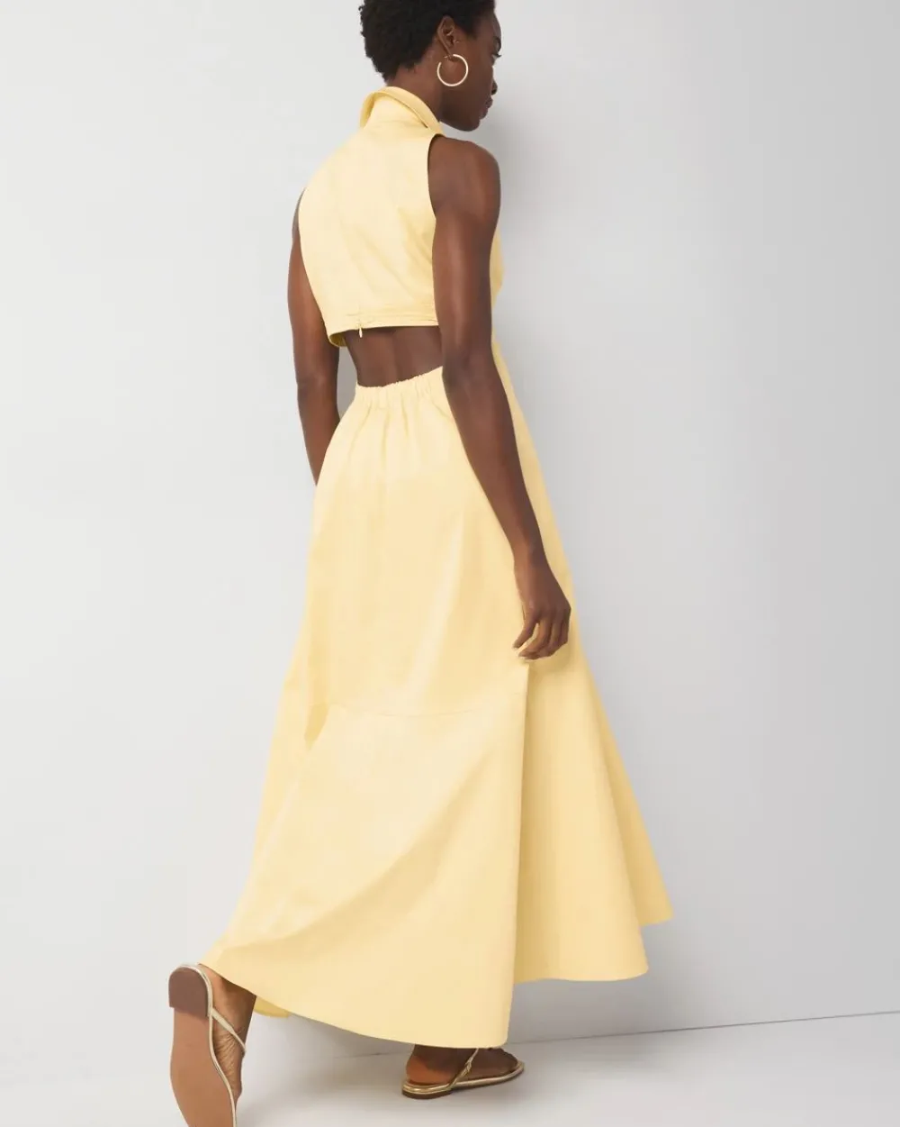 Cut-Out Collared Dress*White House Black Market Online