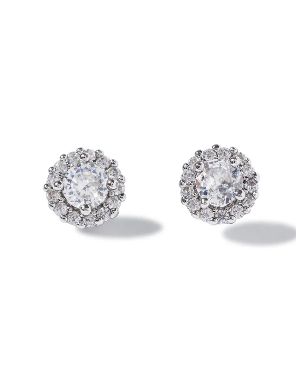 CZ Halo Stud Earrings*White House Black Market Hot