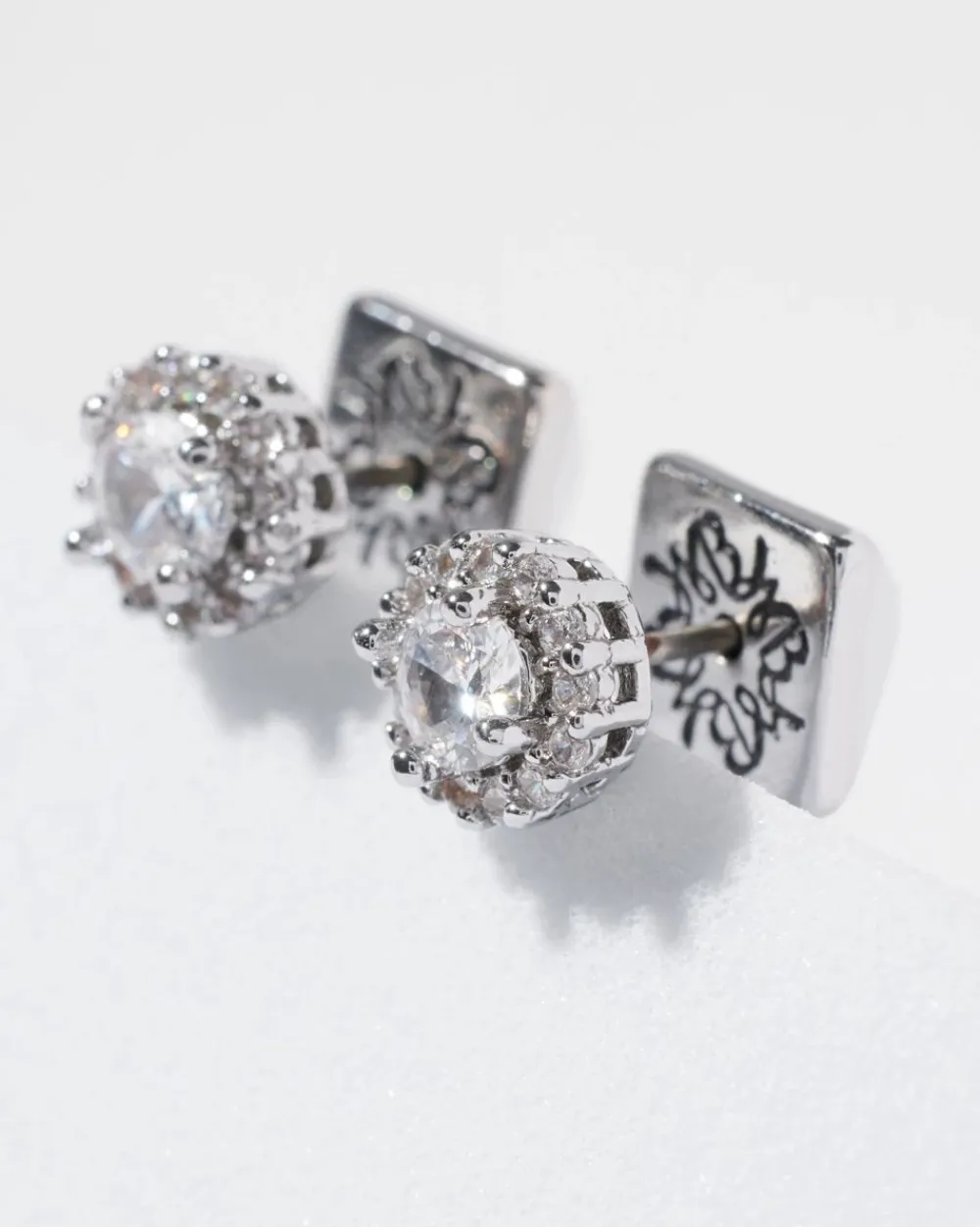 CZ Halo Stud Earrings*White House Black Market Hot