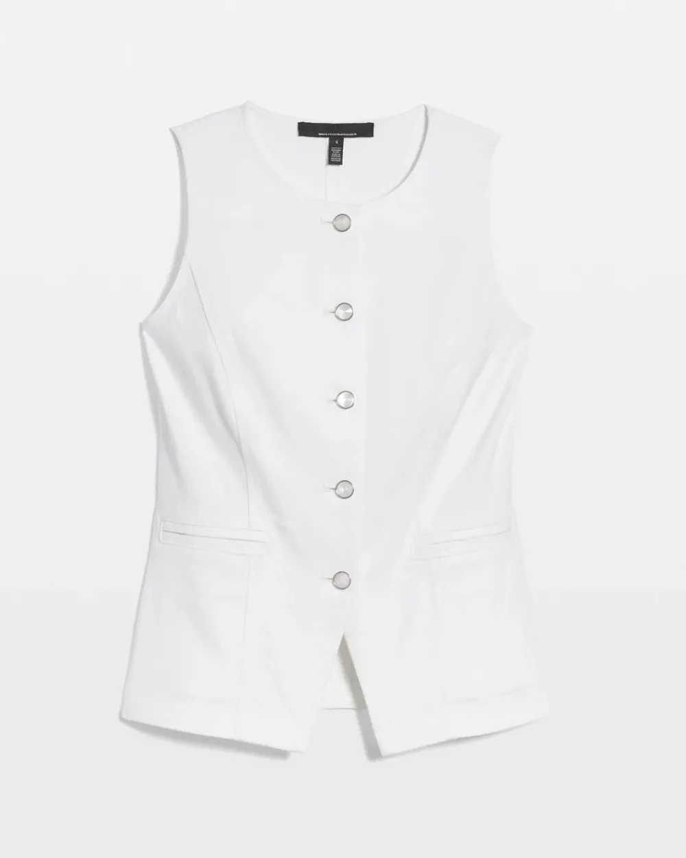 Denim Button Front Vest*White House Black Market Outlet