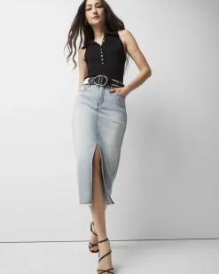 Denim Midi Skirt*White House Black Market Online