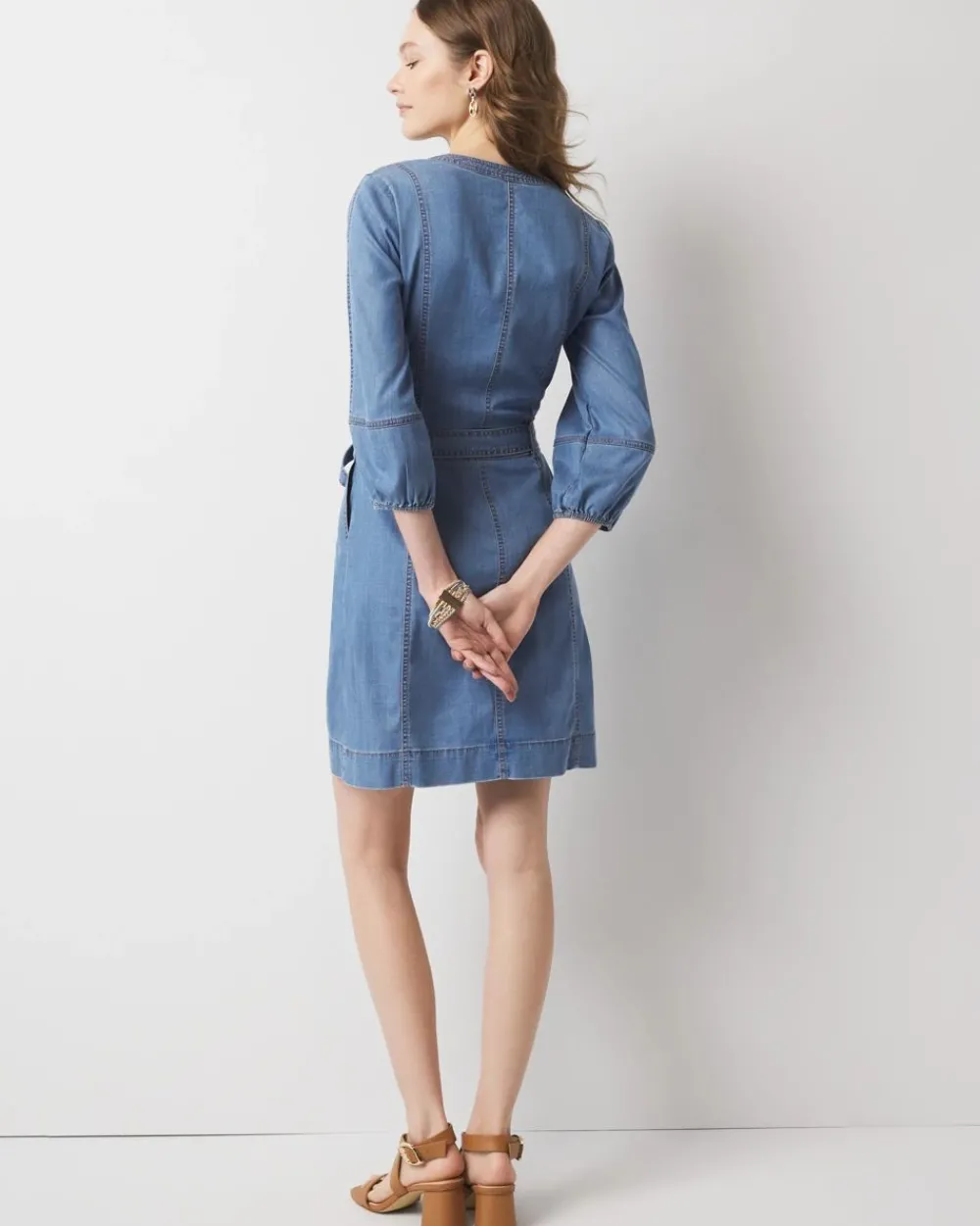 Denim Mini Dress*White House Black Market New