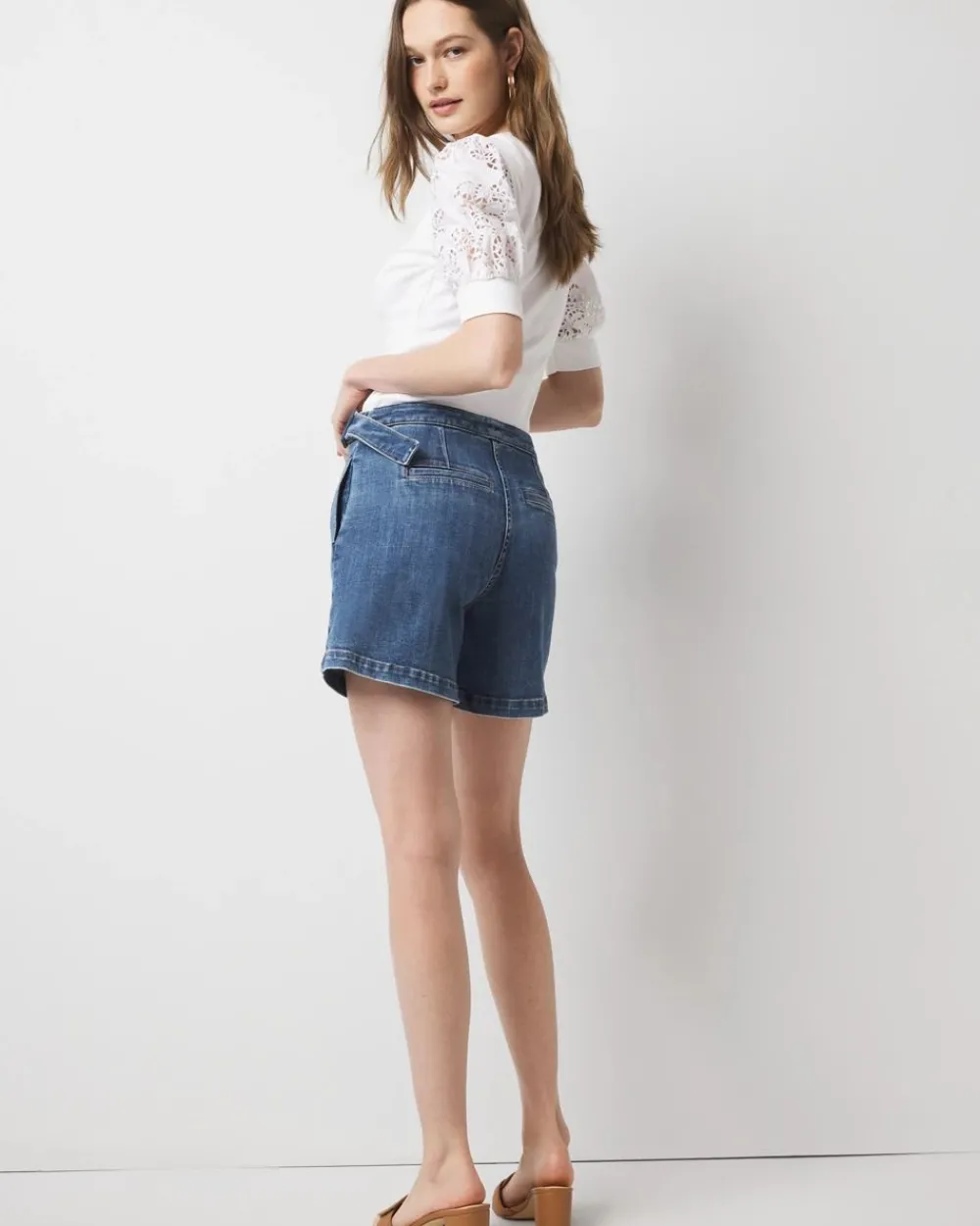 Denim Skort*White House Black Market New