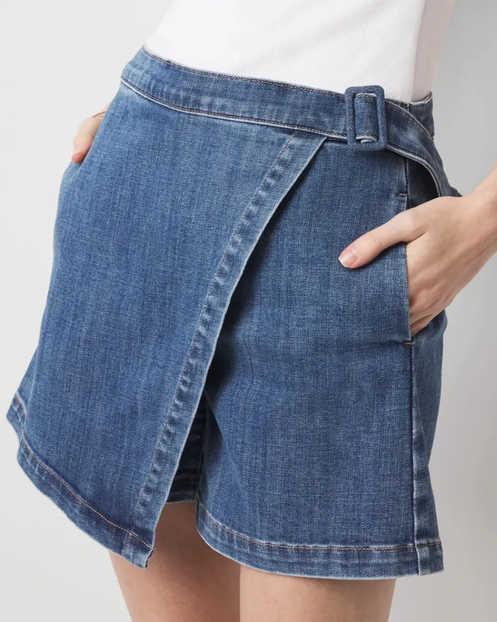 Denim Skort*White House Black Market New