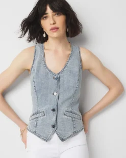 Denim Vest*White House Black Market Outlet