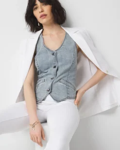 Denim Vest*White House Black Market Outlet